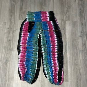 Flowy tie-dye pants